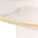 Gineverra - Round Cocktail Table - Ivory Gold Michael Amini