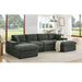 Upholstered Symmetrical Modular Sectional With 6 Seating Home Essentials