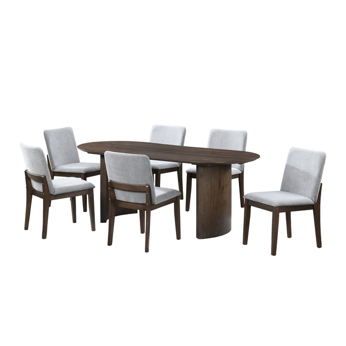 Kody - 79" Oval Fixed-Top Dining Table Set New Classic