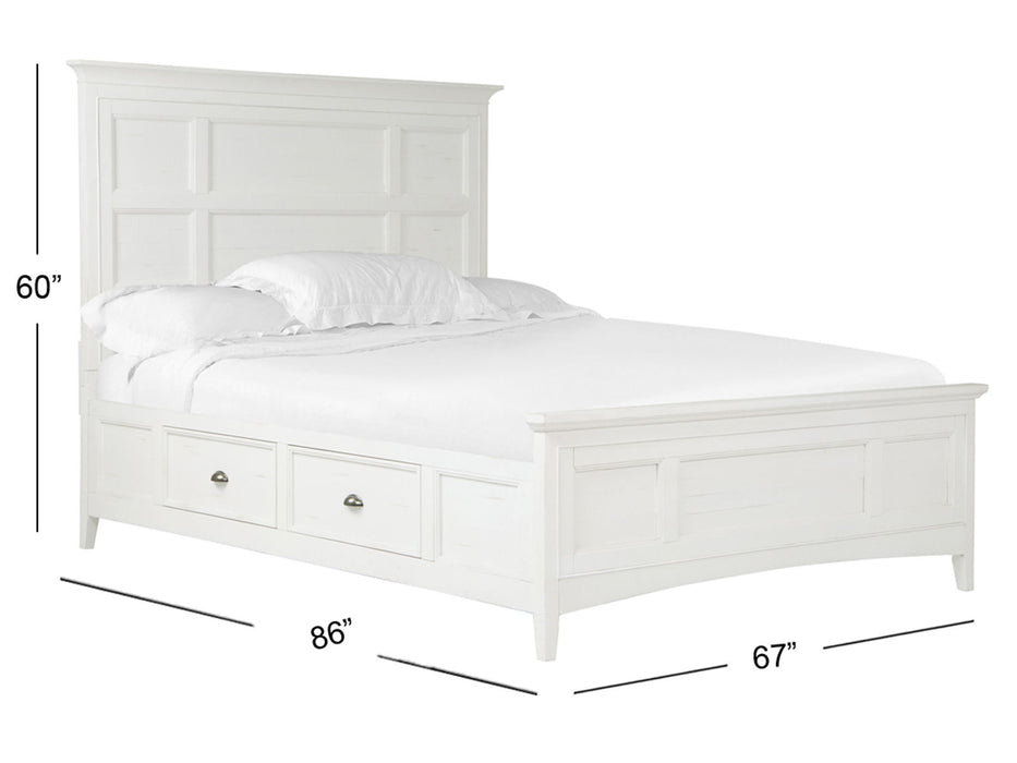 Heron Cove - Complete Panel Bed With Storage Rails Magnussen Furniture
