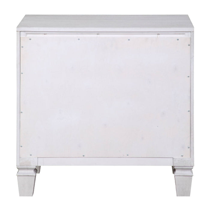 Katia - Nightstand - Rustic Gray & Weathered White ACME