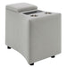 Emee - Console With USB - Gray Corduroy ACME