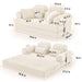 Convertible Sleeper Sofa With & Side Storage Pocket, Foldable Upholstered Couch For Living Room Home Essentials