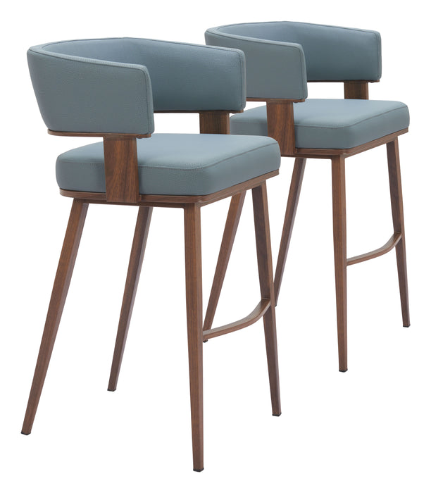 Poise - Barstool (Set of 2) - Blue