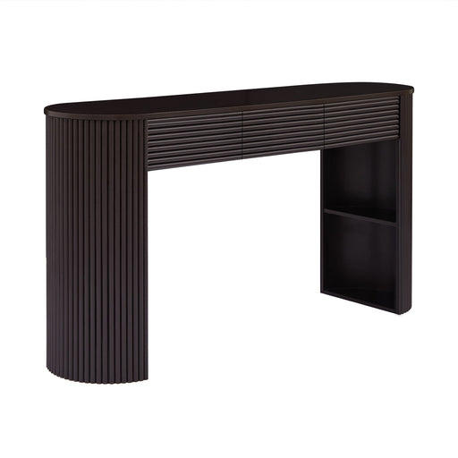 Retro Console Table With Storage, 3 Drawers Noble House