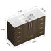 Bathroom Vanity With Abundant Storage 2 Soft Close Doors And 9 Drawers Home Essentials