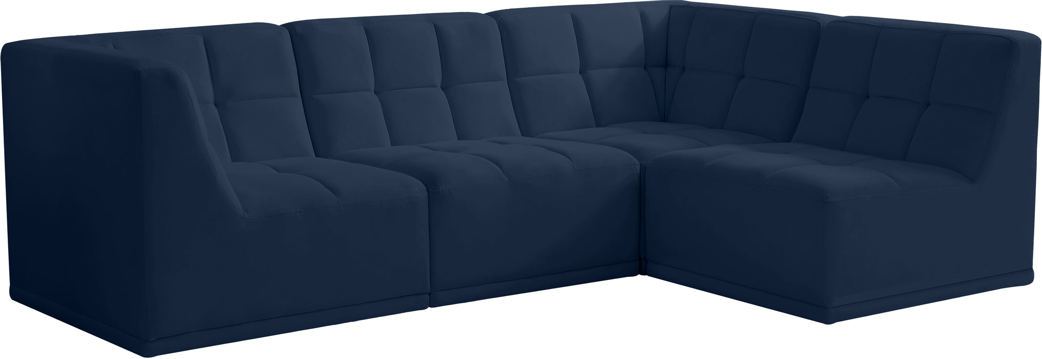 Relax - Modular Sectional 4 Piece - Navy