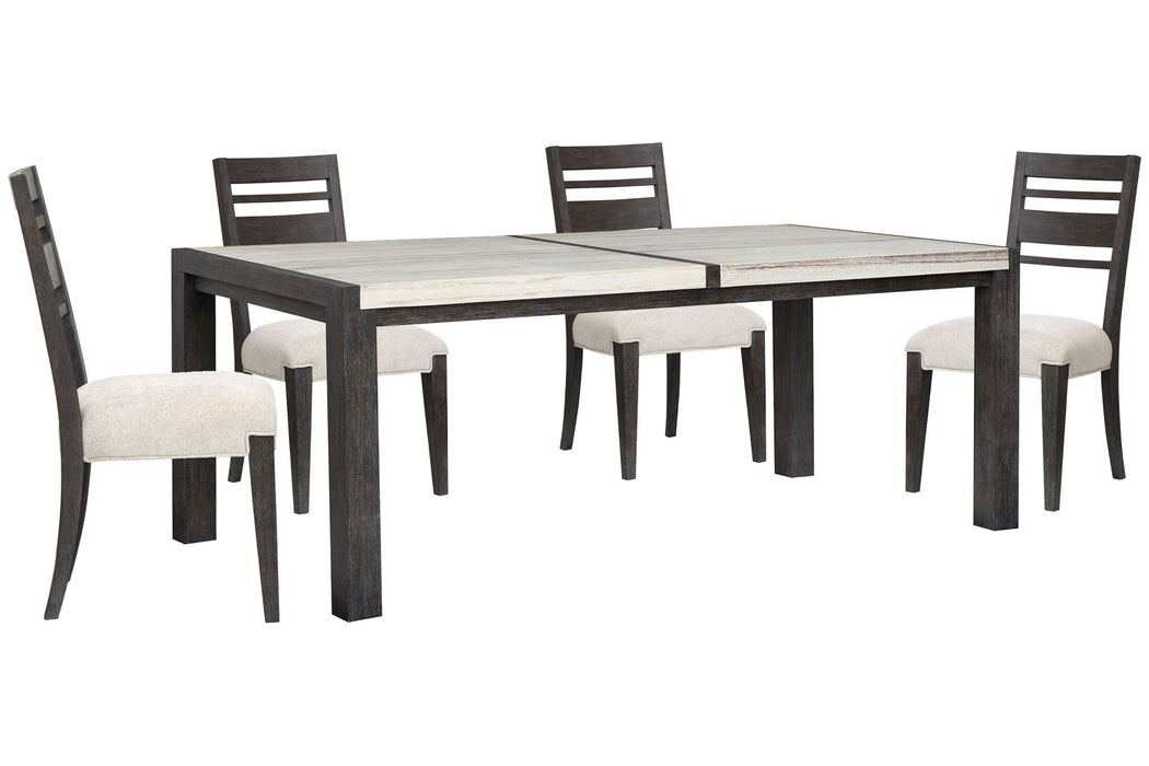 Plum Creek - 5 Piece Rectangular Dining Table Set Magnussen Furniture