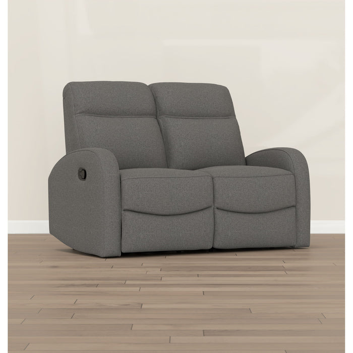 Manual Reclining Loveseat With Dual Seating Support For Living Room Emerald Home