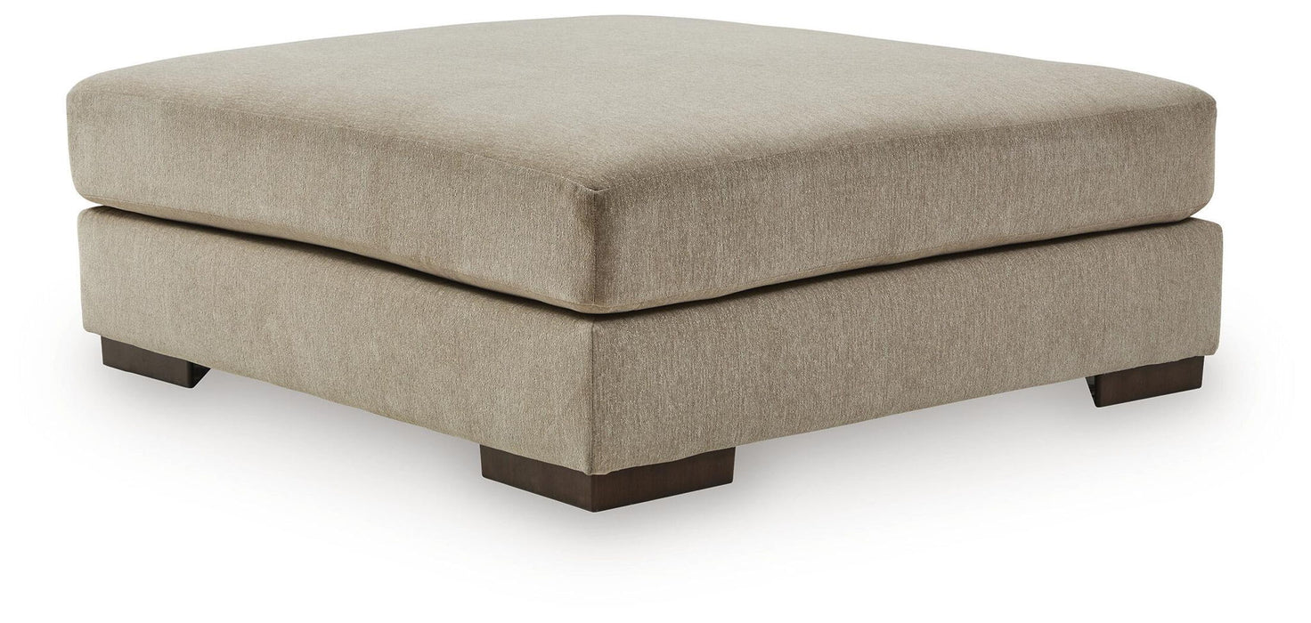 Linenhause - Oversized Accent Ottoman - Dune Benchcraft®
