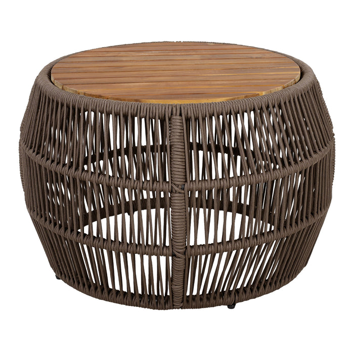 Round Side Table With Rope Frame Noble House