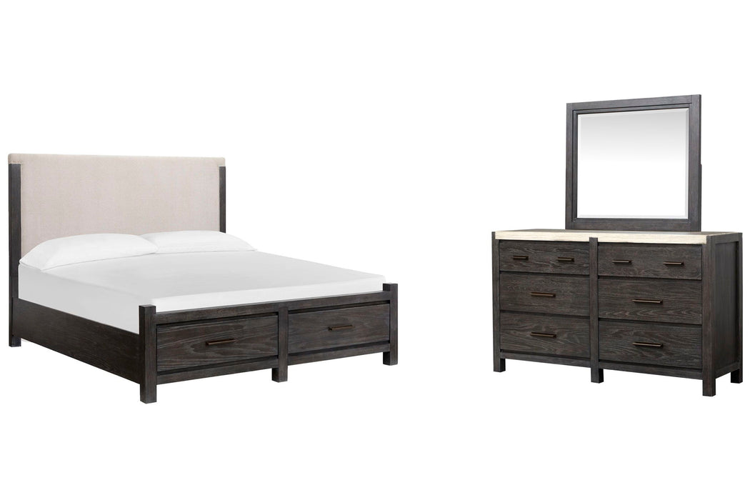 Plum Creek - Upholstered Panel Storage Bedroom Set Magnussen Furniture