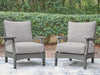 Cove Beach - Lounge Chair With Cushion (Set of 2) - Gray Signature Design by Ashley®