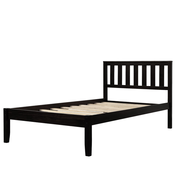 Platform Bed With Headboard, Footboard, Slat Support