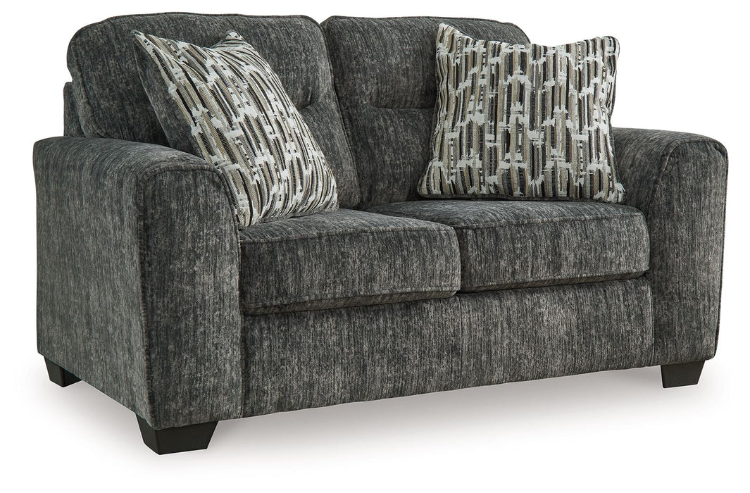 Lonoke - Loveseat - Gunmetal Signature Design by Ashley®