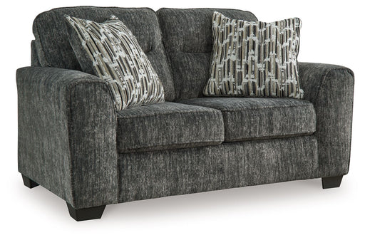 Lonoke - Loveseat - Gunmetal Signature Design by Ashley®