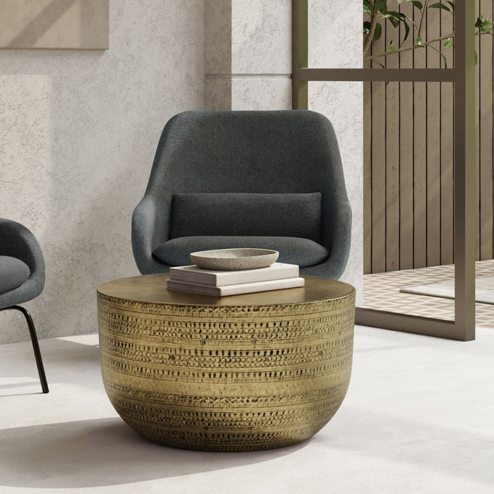 Johnsen - Handcrafted Metal Coffee Table Simpli-Home