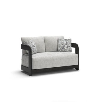 Salina Bay - Loveseat With Cushion - Black / Gray Millennium® by Ashley