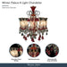 Michael Amini Lighting - Winter Palace 8-Light Traditional Crystal Chandelier - Ruby Red / Pearl Silver Michael Amini