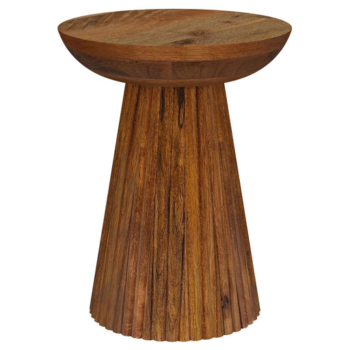 Waters - Round Accent Side Table - Honey Furniture Max