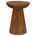 Waters - Round Accent Side Table - Honey Furniture Max