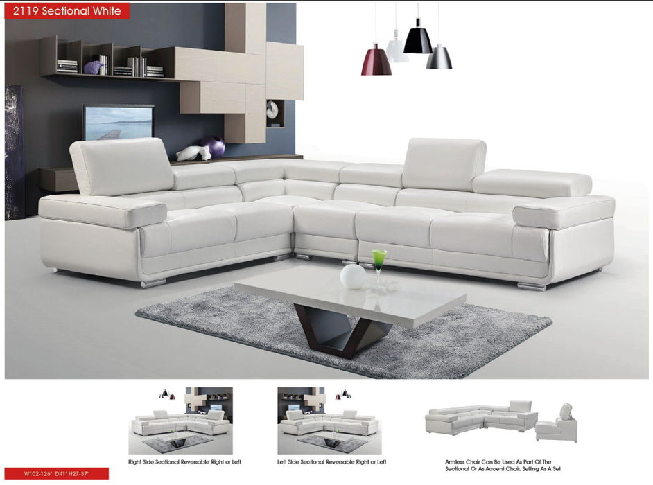 2119 - Wedge - White Extravaganza Collection