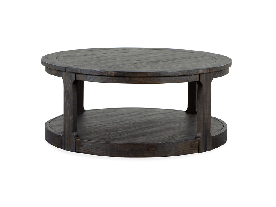 Boswell - Round Cocktail Table (With Casters) - Peppercorn Magnussen Furniture