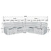 Kendra - Reclining Sectional Sofa Furniture Max