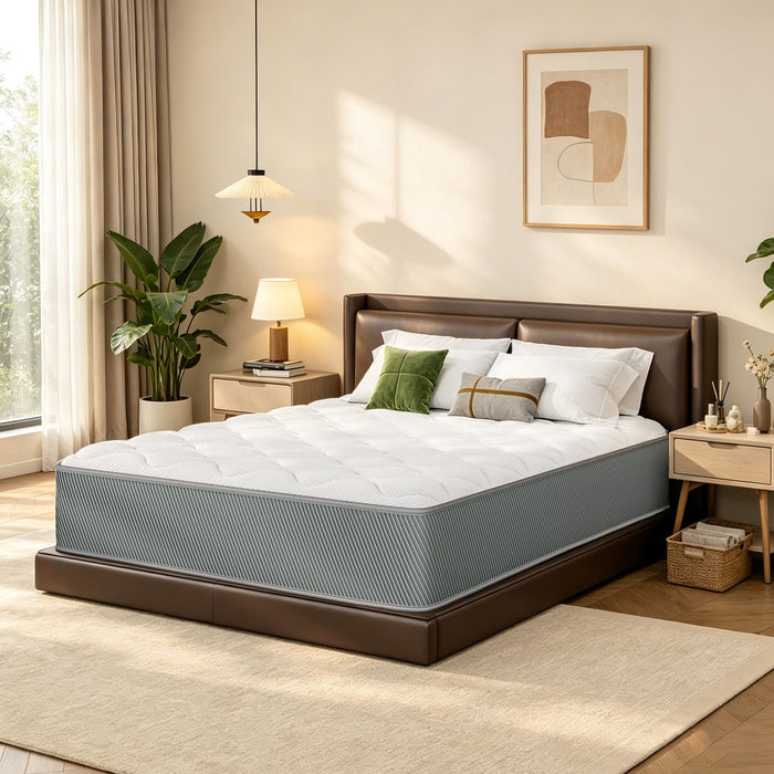 12" Hybrid Mattress With Individual Pocket Coils, Memory Foam Daily Nest