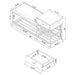 Yesler - 1 Drawer Storage Bench - Glossy White Furniture Max