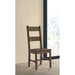 Ladder Back Dining Chairs With Straight Seat (Set of 2) - Brown Furniture Max