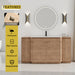 Freestanding Bathroom Vanity With Sink, 2 Small Storage Cabinets, Soft Close Doors Home Essentials