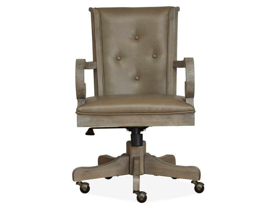 Tinley Park - Fully Upholstered Swivel Chair - Dove Tail Gray Magnussen Furniture
