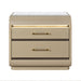 Gigi - Nightstand With LED Lighting For Bedroom Storage - Gold Global Furniture USA