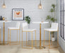 Fuji - Contemporary Design High Back Barstool Lumi Source