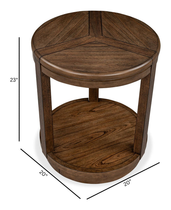 Connolly - Round End Table - Brown Magnussen Furniture