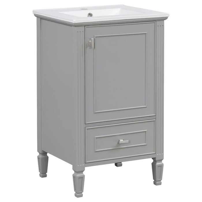 Retro Bathroom Vanity With Sink Noble House