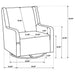 Omari - Swivel Glider Chair Furniture Max