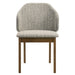 Oleia - Side Chair (Set of 2) - Chenille & Walnut ACME