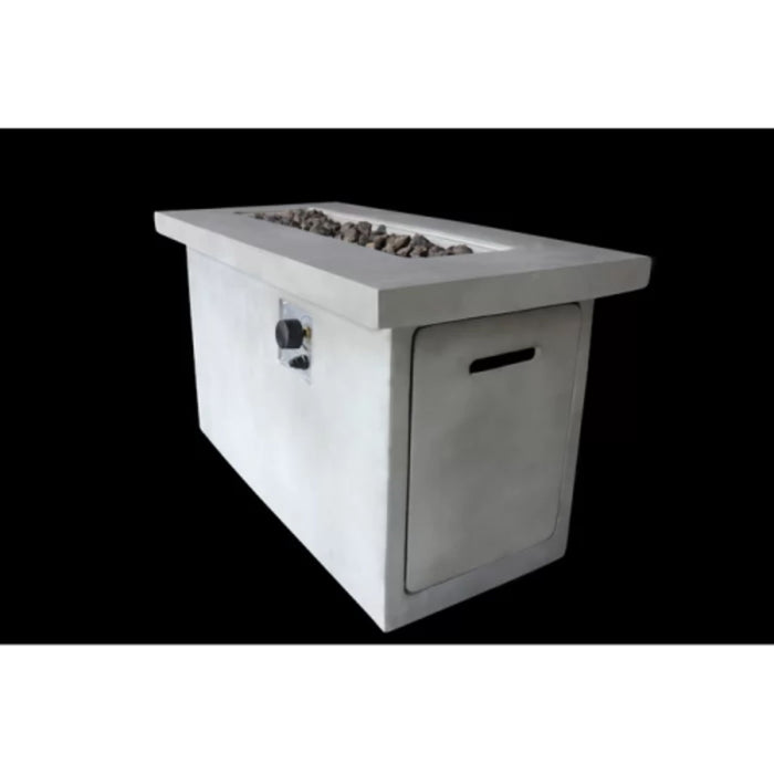 Propane / Natural Gas Outdoor Fire Pit Table - Gray LSI Patio Furniture