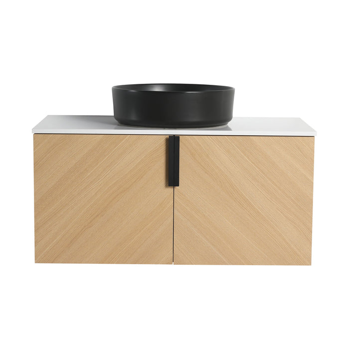 Wall Mounted Bathroom Vanity With Art Sink Home Essentials