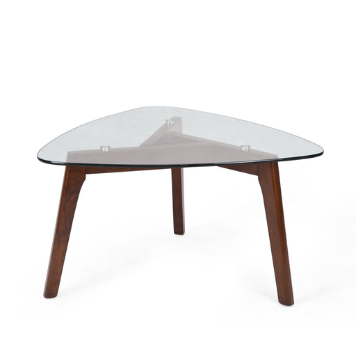 Modern Coffee Table With Wood Construction And Compact Design Noble House