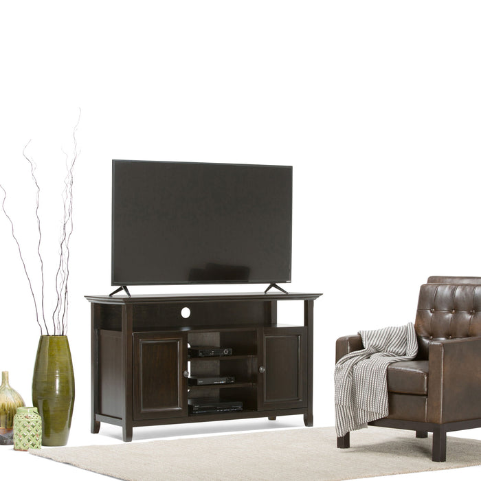 Amherst - TV Media Stand, Handcrafted Simpli-Home