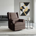 Extra Wide Swivel Recliner Glider Chair With Footrest - Brown Home Essentials