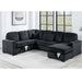 Modern Design Convertible Sectional Storage Bed With USB Port Home Essentials