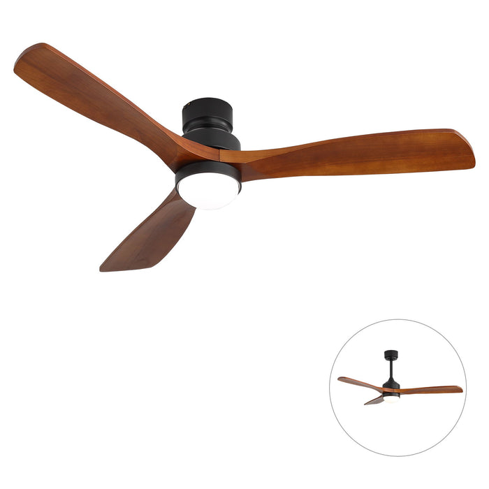 52" Ceiling Fan With Dimmable LED Light, 6 Speed DC Motor, 3 Blades Daily Nest