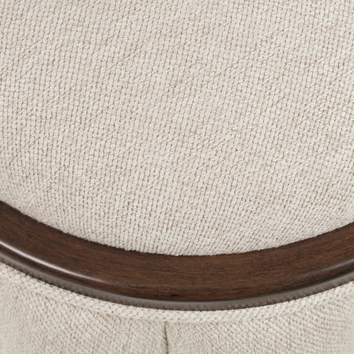 Camellia Field - Round Bench - Beige