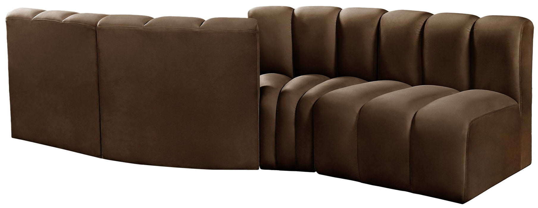Arc - Velvet 4 Piece Sofa Meridian Furniture