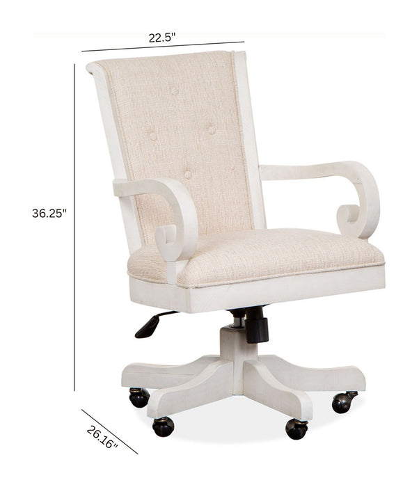 Bronwyn - Fully Upholstered Swivel Chair - Alabaster Magnussen Furniture