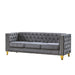 Upholstered Couch Sofa With Button Tufting For Living Room Home Essentials